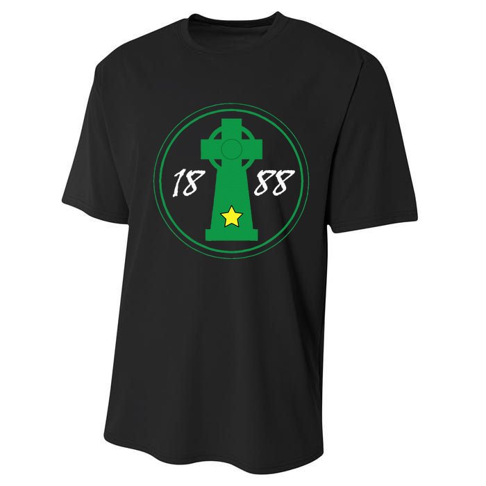 Celtic Cross Irish 1888 Coybig Performance Sprint T-Shirt