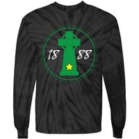 Celtic Cross Irish 1888 Coybig Tie-Dye Long Sleeve Shirt