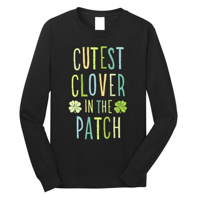 Cutest Clover In The Patch Graphic Gift Long Sleeve Shirt