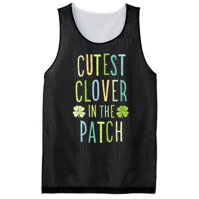 Cutest Clover In The Patch Graphic Gift Mesh Reversible Basketball Jersey Tank