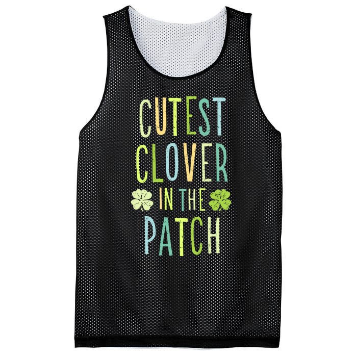 Cutest Clover In The Patch Graphic Gift Mesh Reversible Basketball Jersey Tank