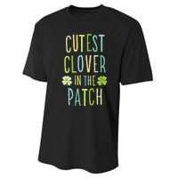 Cutest Clover In The Patch Graphic Gift Performance Sprint T-Shirt