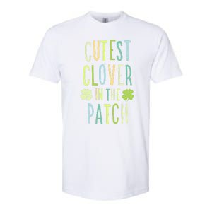 Cutest Clover In The Patch Graphic Gift Softstyle CVC T-Shirt