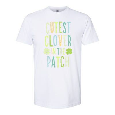 Cutest Clover In The Patch Graphic Gift Softstyle CVC T-Shirt