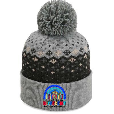 Cute Colorful It's Ok To Be Different #Autism Awareness The Baniff Cuffed Pom Beanie