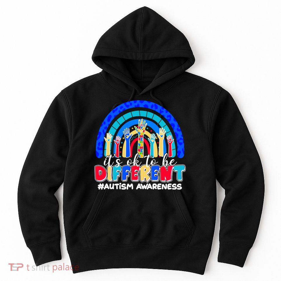 Cute Colorful It's Ok To Be Different #Autism Awareness Hoodie