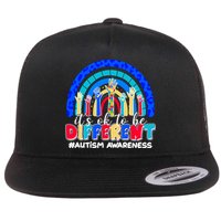 Cute Colorful It's Ok To Be Different #Autism Awareness Flatbill Hat