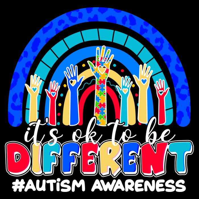 Cute Colorful It's Ok To Be Different #Autism Awareness Flatbill Hat