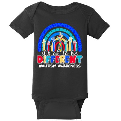 Cute Colorful It's Ok To Be Different #Autism Awareness Baby Bodysuit