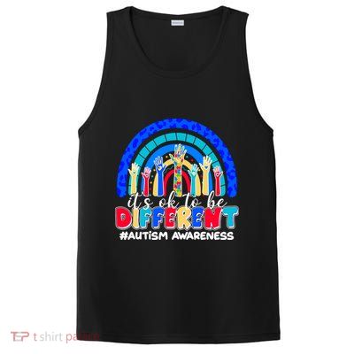 Cute Colorful It's Ok To Be Different #Autism Awareness PosiCharge Competitor Tank