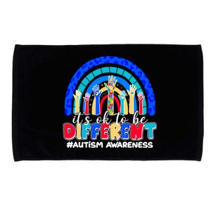 Cute Colorful It's Ok To Be Different #Autism Awareness Microfiber Hand Towel