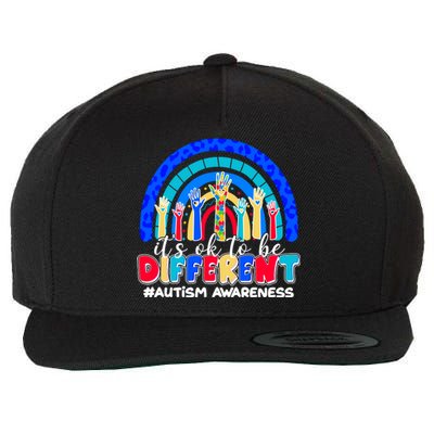 Cute Colorful It's Ok To Be Different #Autism Awareness Wool Snapback Cap