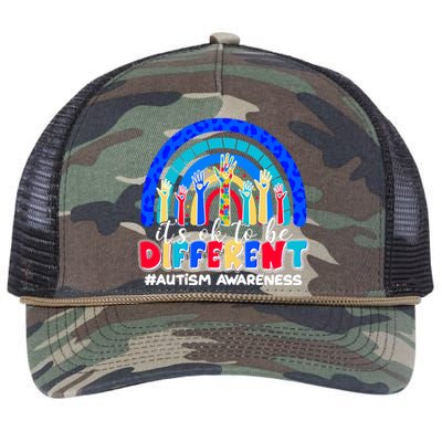 Cute Colorful It's Ok To Be Different #Autism Awareness Retro Rope Trucker Hat Cap