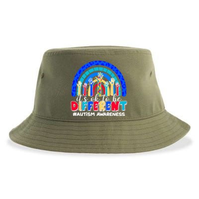 Cute Colorful It's Ok To Be Different #Autism Awareness Sustainable Bucket Hat