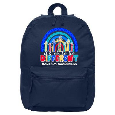 Cute Colorful It's Ok To Be Different #Autism Awareness 16 in Basic Backpack