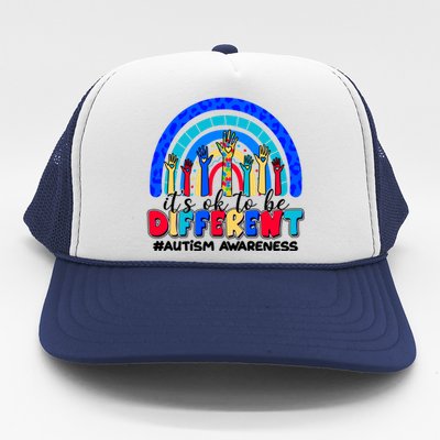 Cute Colorful It's Ok To Be Different #Autism Awareness Trucker Hat