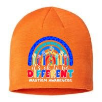 Cute Colorful It's Ok To Be Different #Autism Awareness Sustainable Beanie