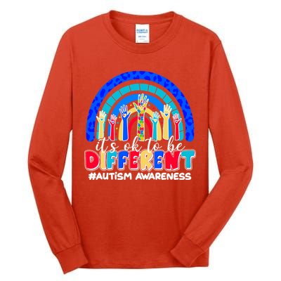 Cute Colorful It's Ok To Be Different #Autism Awareness Tall Long Sleeve T-Shirt