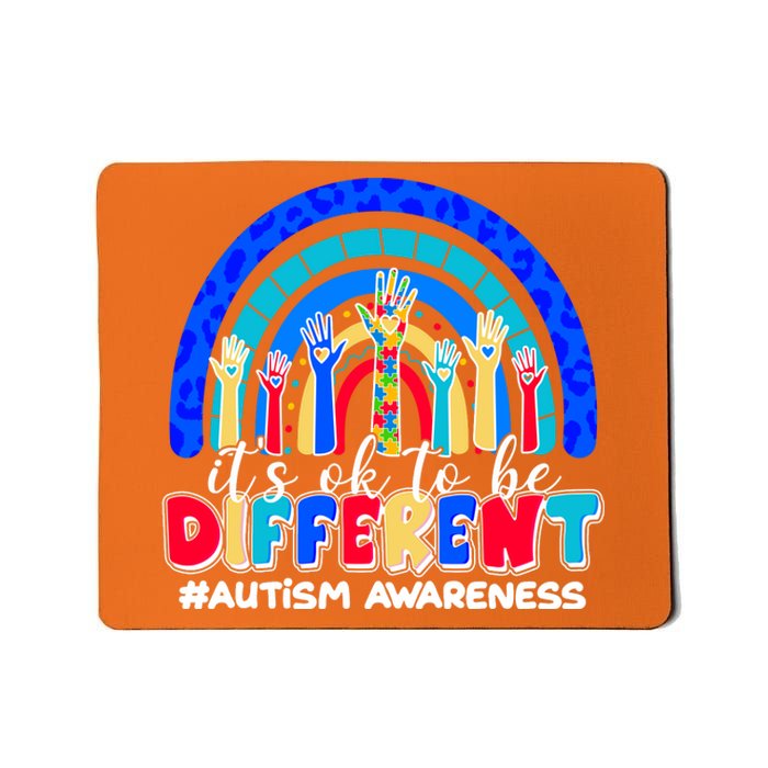 Cute Colorful It's Ok To Be Different #Autism Awareness Mousepad