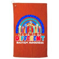 Cute Colorful It's Ok To Be Different #Autism Awareness Golf Towel