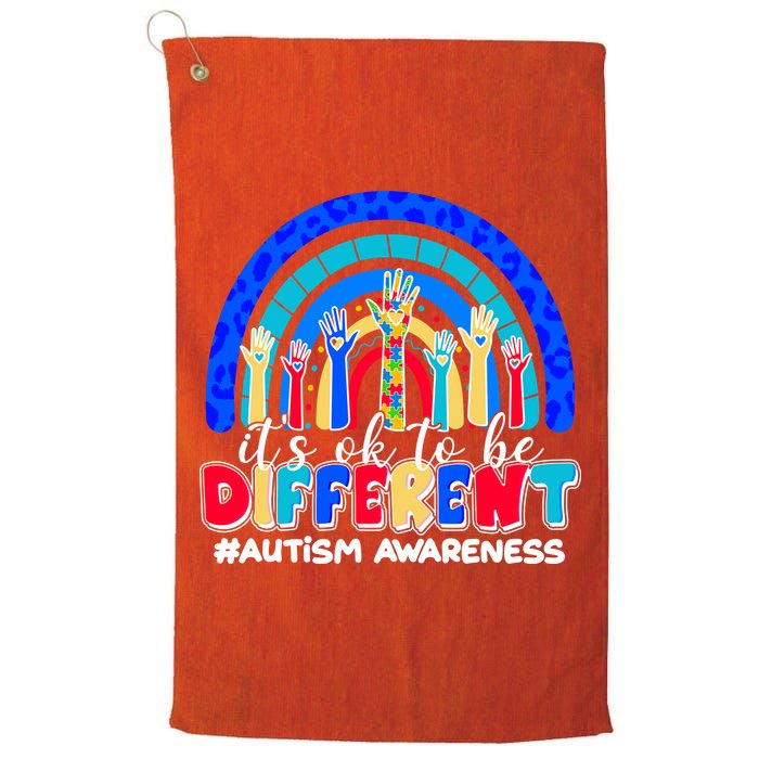 Cute Colorful It's Ok To Be Different #Autism Awareness Golf Towel