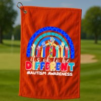 Cute Colorful It's Ok To Be Different #Autism Awareness Golf Towel