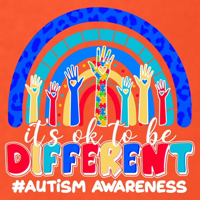 Cute Colorful It's Ok To Be Different #Autism Awareness Golf Towel