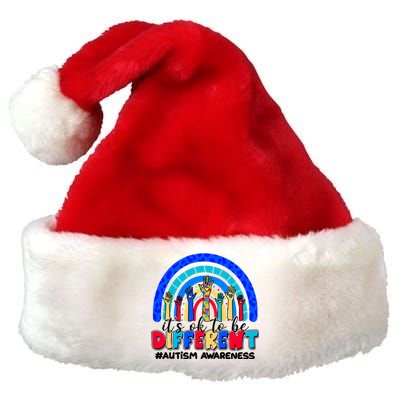 Cute Colorful It's Ok To Be Different #Autism Awareness Premium Christmas Santa Hat