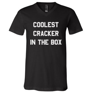 Coolest Cracker In The Box V-Neck T-Shirt