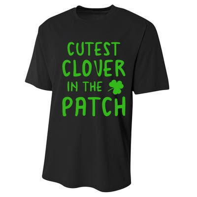 Cutest Clover In The Patch Gift Performance Sprint T-Shirt