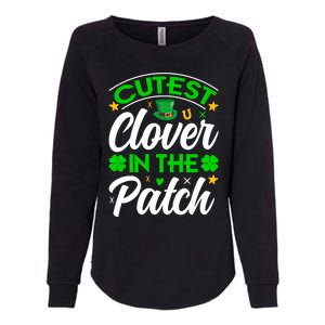 Cutest Clover In The Patch Gift Womens California Wash Sweatshirt