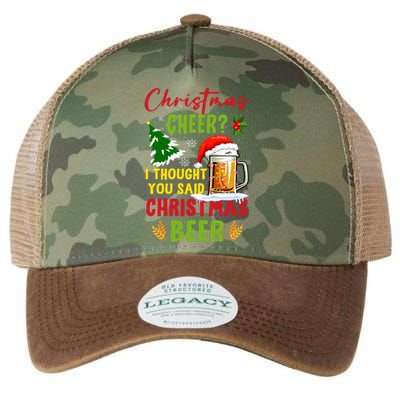 Christmas Cheer I Thought You Said Beer Weihnachten Bier Legacy Tie Dye Trucker Hat