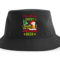 Christmas Cheer I Thought You Said Beer Weihnachten Bier Sustainable Bucket Hat