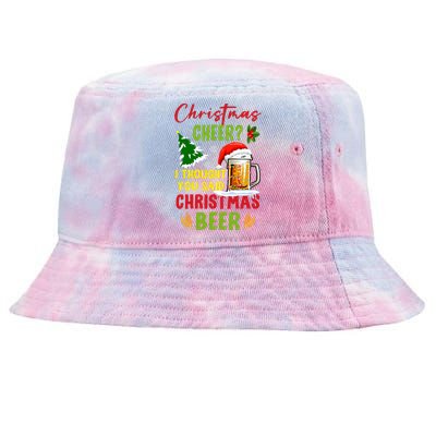 Christmas Cheer I Thought You Said Beer Weihnachten Bier Tie-Dyed Bucket Hat