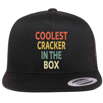 Coolest Cracker In The Box Flat Bill Trucker Hat