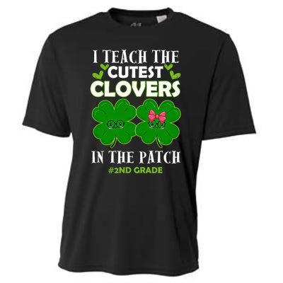 Cutest Clovers In Patch St PatrickS Day 2nd Grade Teacher Funny Gift Cooling Performance Crew T-Shirt