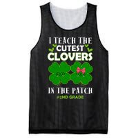 Cutest Clovers In Patch St PatrickS Day 2nd Grade Teacher Funny Gift Mesh Reversible Basketball Jersey Tank