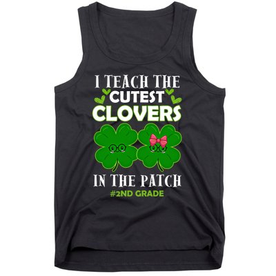 Cutest Clovers In Patch St PatrickS Day 2nd Grade Teacher Funny Gift Tank Top