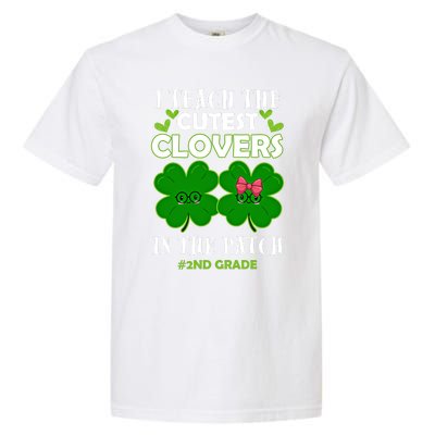 Cutest Clovers In Patch St PatrickS Day 2nd Grade Teacher Funny Gift Garment-Dyed Heavyweight T-Shirt