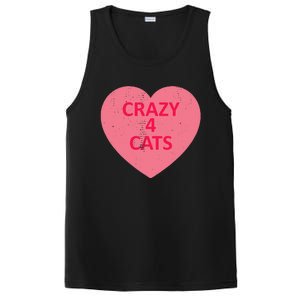 Cat Candy I Love Heart ValentineS Day PosiCharge Competitor Tank