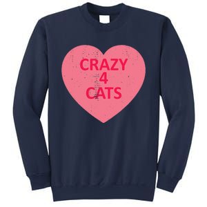 Cat Candy I Love Heart ValentineS Day Sweatshirt