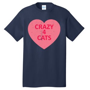 Cat Candy I Love Heart ValentineS Day Tall T-Shirt