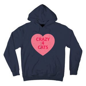 Cat Candy I Love Heart ValentineS Day Tall Hoodie