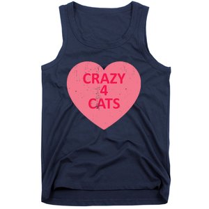 Cat Candy I Love Heart ValentineS Day Tank Top