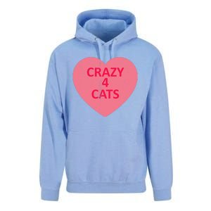 Cat Candy I Love Heart ValentineS Day Unisex Surf Hoodie