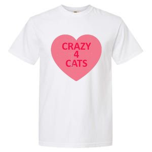 Cat Candy I Love Heart ValentineS Day Garment-Dyed Heavyweight T-Shirt