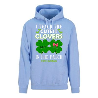 Cutest Clovers In Patch St PatrickS Day 5th Grade Teacher Cool Gift Unisex Surf Hoodie