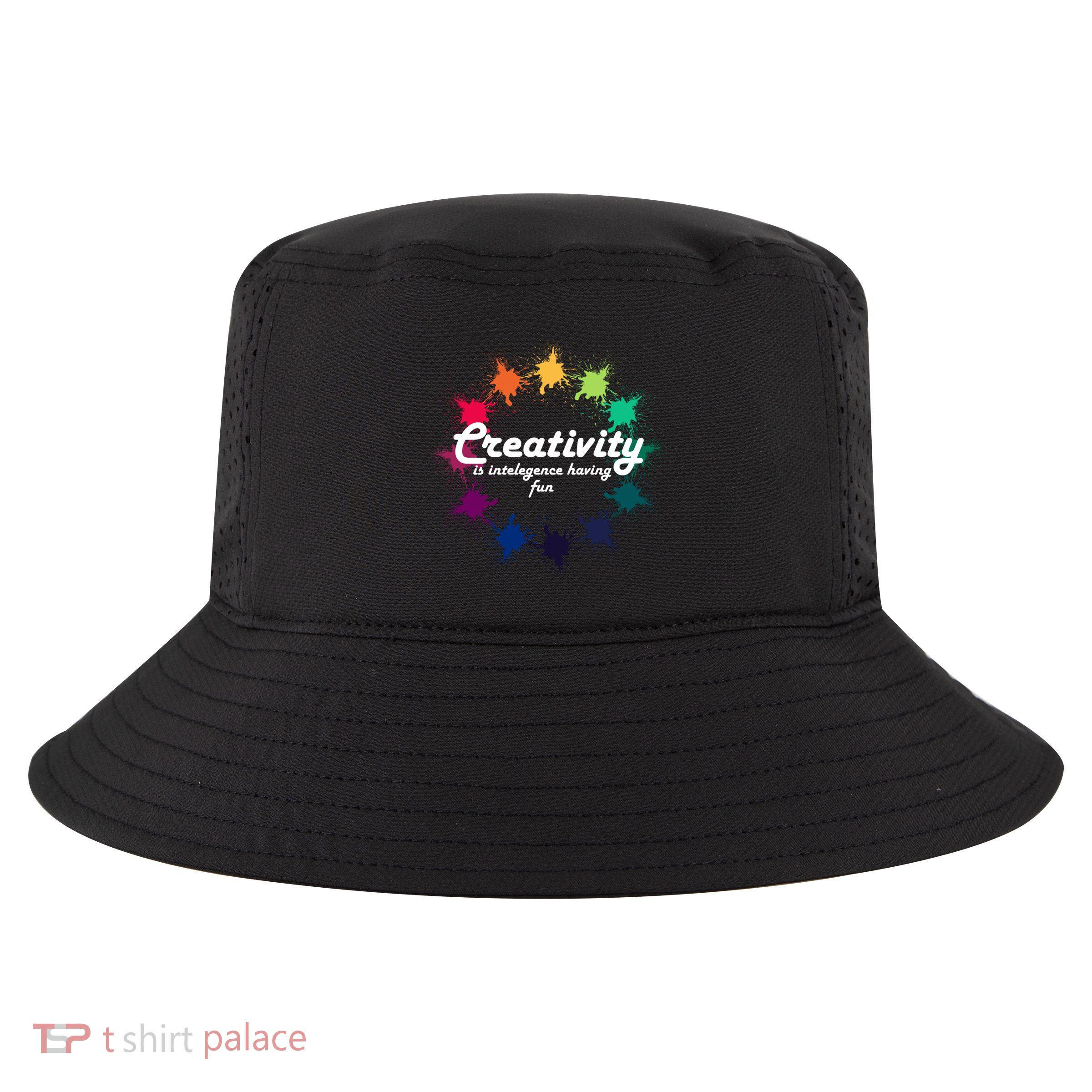Cool Creativity Is Intelligence Having Fun Artist Meaningful Gift Cool Comfort Performance Bucket Hat