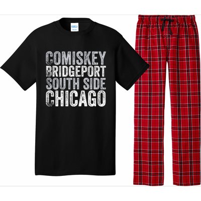 Classic Chicago Illinois Baseball Fan Comiskey Retro Vintage Funny Gift Pajama Set