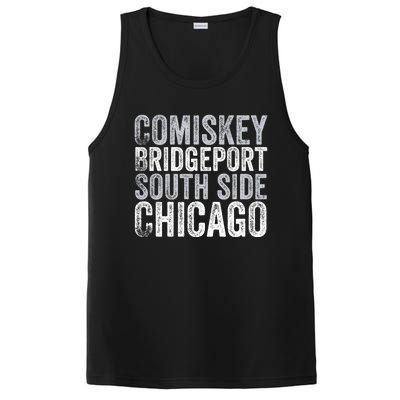 Classic Chicago Illinois Baseball Fan Comiskey Retro Vintage Funny Gift PosiCharge Competitor Tank